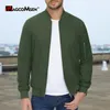 Magcomsen Mens 재킷 가벼운 캐주얼 스프링 가을 방풍 코트 지퍼 주머니 여행 작업 재킷 240326