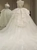 2023 New Off The Shoulder Wedding Dr Lace Up Luxury Bridal Ball Gown resido de noiva 대형 기차 플러스 크기 Made Custom V4AK#