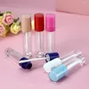 Opslagflessen Lege 6 ml eenvoudige ronde lipglossbuis met zwart roze bruin wit roze blauwe dop cosmetische containerfles 36 stuks