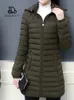 women's Jacket Fi Loose Down Cott Women Coats Parkas Casual Warm Outerwear Hooded Winter Jacket Oversize 6XL Overcoat 85ZB#