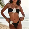 Yeni 3d çiçek Avrupa ve Amerikan baharatlı kız bikini sıcak satan seksi üçgen bölünmüş mayo