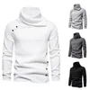 Hommes Casual Slim Fit Pull tricoté Pulls à col roulé Lg manches Therma o4eF #