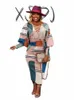 large Knit Dr Lg Sleeves Spring Women Clothes Elegant Plus Size Dres Sv Neck Exy Birthday Dr Free Ship Wholesale V8KZ#