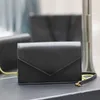 Luxe echt lederen crossbody tas cassandre portemonnee designer modeketen schoudertas Klassieke enveloptas zilver lederen trend voor damestassen