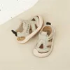 Sandalen 2023 Nieuwe Zomer Baby Sandalen Voor Jongens Gesloten Teen Ademend Kinderen Sportschoenen Zachte Zool Antislip Peuter jongens Sandalen Strand 240329