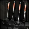 Other Kitchen Tools Stainless Steel Rosewood Sile Spata Frying Shovel Extended And Thickened Cooking Utensils Set Drop Delivery Home G Otwoe