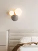 Lampa ścienna kremowa wiatr LED Sconce Cactus Globe Globe do salonu sypialnia sypialnia nocna studium jadalni światło dziecięce