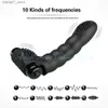 Other Massage Items Dildo vibrator finger sleeve G-spot massage clitoral stimulator female sex toy Q240329