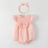 sommarflickor rosa rompers baby nyfödda kläder med spädbarn ny född romper kostym overall kläder jumpsuit barn bodysuit för spädbarn outfit j7v1#