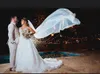blanc ivoire physique physique voile de mariage 3 mètres lg veaux de mariée doux avec des actions de mariage de mariée de peigne velos de novia 87e # #