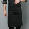 korean Style Chef White Half-Length Apr Restaurant Kitchen Apr Kitchen Half Apr Overalls Men's Custom Logo z0Br#