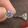 Boucles d'oreilles en argent Sterling 925 véritable, en cristal de Swarovski, à la mode, pour femmes, bijoux fins de mariage, cadeau E309325k