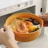 蓋付きのキャンプキッチン小麦のストローラーメンボウルプラスチック繊維食器ホームキャセロールインスタントヌードルボウル大きなスープボウルキッチン用品240329