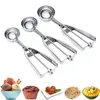 Spoons Ball Digger Cookie Scoop Ice With 3Pcs Spring Handle Kitchen Tools Table Decoration & Accessories Knife Cookware Teaware