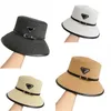 Casquettes et chapeaux de créateurs pour hommes chapeau de paille de luxe tissage triangle gorra respirant marron noir casquette vacances chapeau de créateur à la mode décontracté exquis hg144