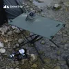 Shanqu – table pliante portable en tissu de camping, table tactique de pique-nique légère et multifonctionnelle en alliage d'aluminium pour l'extérieur