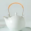 Set di stoviglie mangimi per teapot manico chefino impugnatura vintage delicata teakettle fornitura in lega di rame manici decorativi