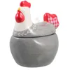 Servis uppsättningar pastoral keramisk salt shaker förvaring för kök socker canister hushåll faceut krydda burk keramik grejer