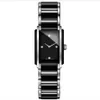 新しいファッションマンウォッチクォーツムーブメントセラミック時計女性女性腕時計ダイヤモンドベゼルRD12272E