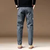 Roupas de marca calças cargo dos homens 97% algodão cor sólida trabalho wear casual calça larga coreano jogger calças masculino 240323
