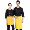 1PCS Chef Work Clothing for Mens 2023 Autumn/Winter Cake Sklep LG Rękaw