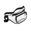 أكياس التخزين 2024 PVC Women Weist Fanny Pack Belt Bag Bag Bum Clear Pouch Strapt Drifing Pouch Mobile Phone