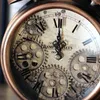 Horloges de table européenne rétro engrenage mécanique horloge de bureau faire vieux ornement en métal grand pendule créatif vintage