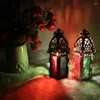 Candle Holders Classic Moroccan Decor Votive Iron Glass Hanging Candlestick Lantern Party Home Wedding F20243635