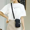 Sacos de ombro 2024 bolsa de lona bolsa de telefone móvel mensageiro feminino all-match mini pequeno crossbody pendurado pescoço moeda bolsa