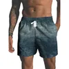 Pantaloncini da uomo Pantaloni casual da spiaggia Fitness Escursionismo Corti larghi Sport Surf Allenamento Basket stampato in 3D