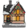 Decorative Figurines Aesthetic Decoration Room Christmas Village Houses Household Home Craft Desktop