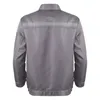 Herren Damen Arbeitsjacke mit reflektierenden Streifen, Lg-Ärmel, Arbeiteruniform, Fabrik, Werkstatt, Mechaniker, Automechaniker, Arbeitskleidung L3OB #