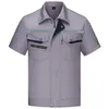 Sommer Arbeitskleidung für Männer Frauen Arbeitsoverall Kurzarm Fabrik Werkstatt Eisenbahn Cstructi Reflektierende Reißverschluss Uniform 61ke #