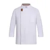 Jaqueta de chef para homens e mulheres, manga curta, camisa de cozinheiro, padaria, restaurante, garçom, uniforme, top, acessórios, abril, chef, casaco q1sp #