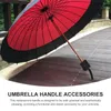 Umbrellas 2 Pcs Umbrella Head Accessories Repair Folding Parts Handle Rest 2pcs (18-19mm Frosted Half-wear) Plastic For Replacement