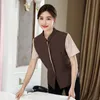 Service de nettoyage Uniforme d'été à manches courtes Restauration Propriété Cleaner Vêtements de travail Hôtel Room Waiter Workwear C0hL #