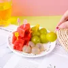 Posate usa e getta Bento Stoviglie di verdure Simpatico mini bambino Forchette da frutta Stuzzicadenti Scelte di cibo per bambini Alfabeto dei cartoni animati