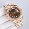 Watch Watch Luxury RLX مصمم نسائي نظيف واتصل عالي الجودة 40 مم 2836 الحركة الميكانيكية 904L سلسلة الصلب الياقوت 100 مم مع مقاومة للماء مع