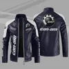 2023 Nouveau hiver hommes CAN-AM Logo veste Fi moto veste à glissière veste en cuir chaud pour hommes C5s2 #
