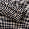 Mens Flannel Long Sleeve Premium Heavy Cotton Shirt England Style Casual Standardfit Plaid Striped Thick Soft Brushed Shirts 240328