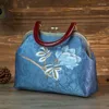 Tasche Form Handgemachte Gestickte Frauen Handtasche 2024 Retro Chinesischen Stil Damen Taschen Bankett Blume Weibliche Schulter