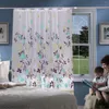 Shower Curtains Printed Fabric Curtain Thickened Coffee Tree Cow Print Short Liner Rod Pocket 78