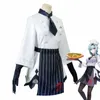 Jeu Genshin Impact Cosplay Costume Ambre Eula Lawrence Femmes Serveur de Pizza Belle Uniforme Halen Costume de Fête h6Zs #