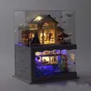 DIY miniaturowe lalki kit Casa Big House Sea Villa Drewniana lalka z meblami Roombox Budynek dzieci