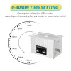 Boormachine Ultrasonic Cleaner Bath 0.8l 2l 3l 4l 6l 10l 15l 22l 30l Mechanical Knob Control Eu Ru Local Warehouse