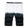 Zomer Mode Heren Gekleurde Gescheurde Korte Jeans Merk Bermuda Katoen Casual Shorts Vaqueros Hombre Denim 2842 240315