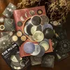 Present Wrap 100 PCS Vintage Moon Fas Style Sticker Pack Retro Paper Stickers Diy Scrapbooking Diary Hand Made Accessories