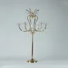 Candle Holders Acrylic FLower Rack Crystal Stands Wedding Table Centerpieces Floral Road Lead Party Decoration