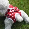 犬アパレルボウノット生理学的パンツ弾性通気性黄色の赤い赤いマルチサイズオールおむつ服かわいいペット用品