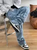Coréen Hip Hop Niche Design Plissé Hip Hop Denim Sarouel Streetwear Haute Qualité Baggy Jeans Harajuku Skateboard Pantalon 462k #